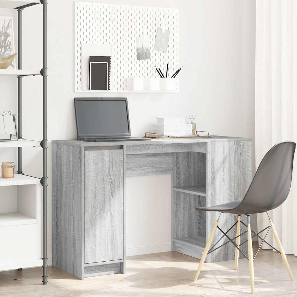 VidaXL Bureau 120x42x76 cm spaanplaat grijs sonoma