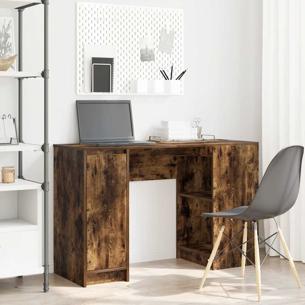 VidaXL Bureau 120x42x76 cm spaanplaat gerookt eikenkleurig