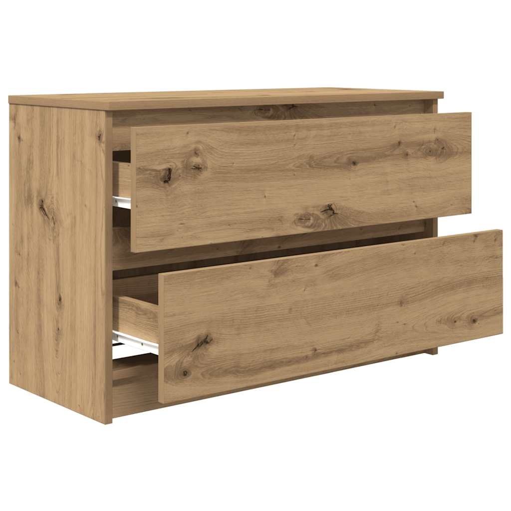 VidaXL Tv-meubel ambachtelijk 80x35x54cm spaanplaat grijs eikenkleurig
