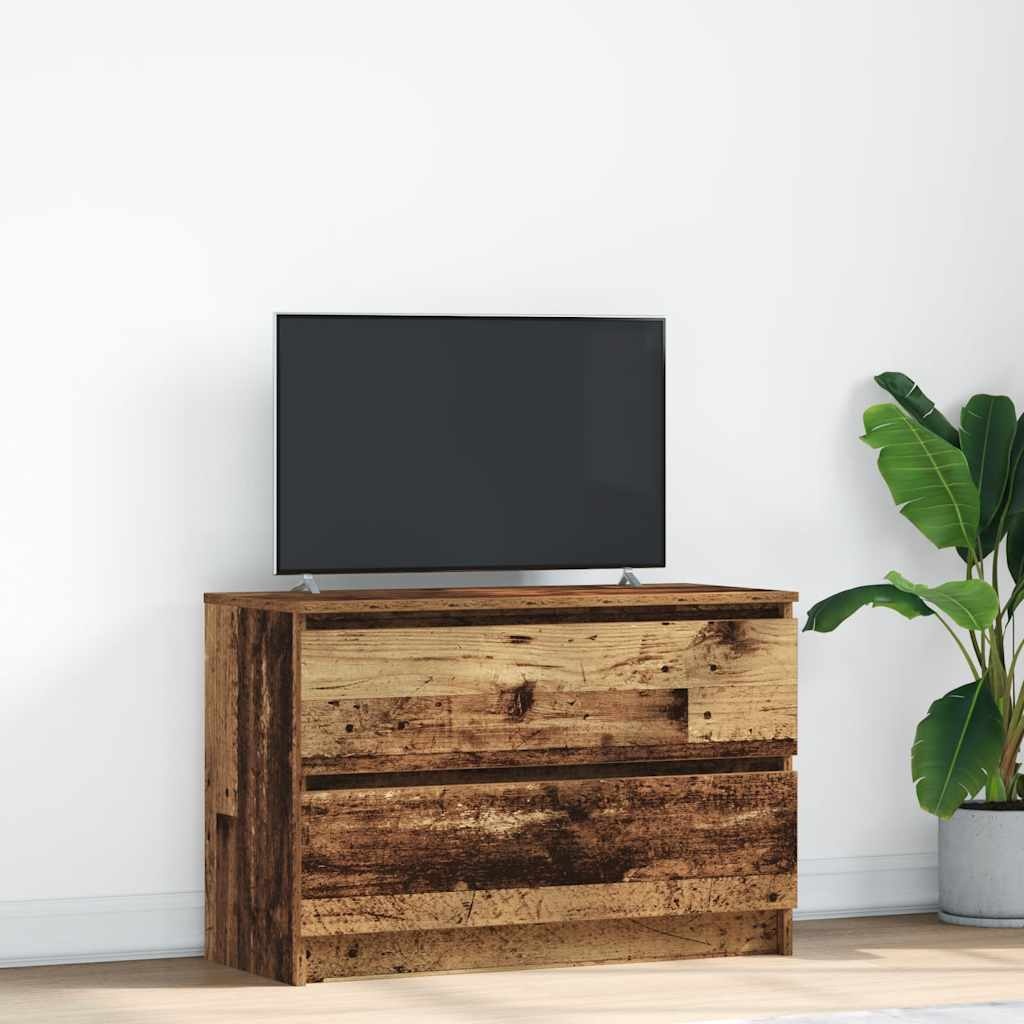 VidaXL Tv-meubel 80x35x54 cm spaanplaat oud hout