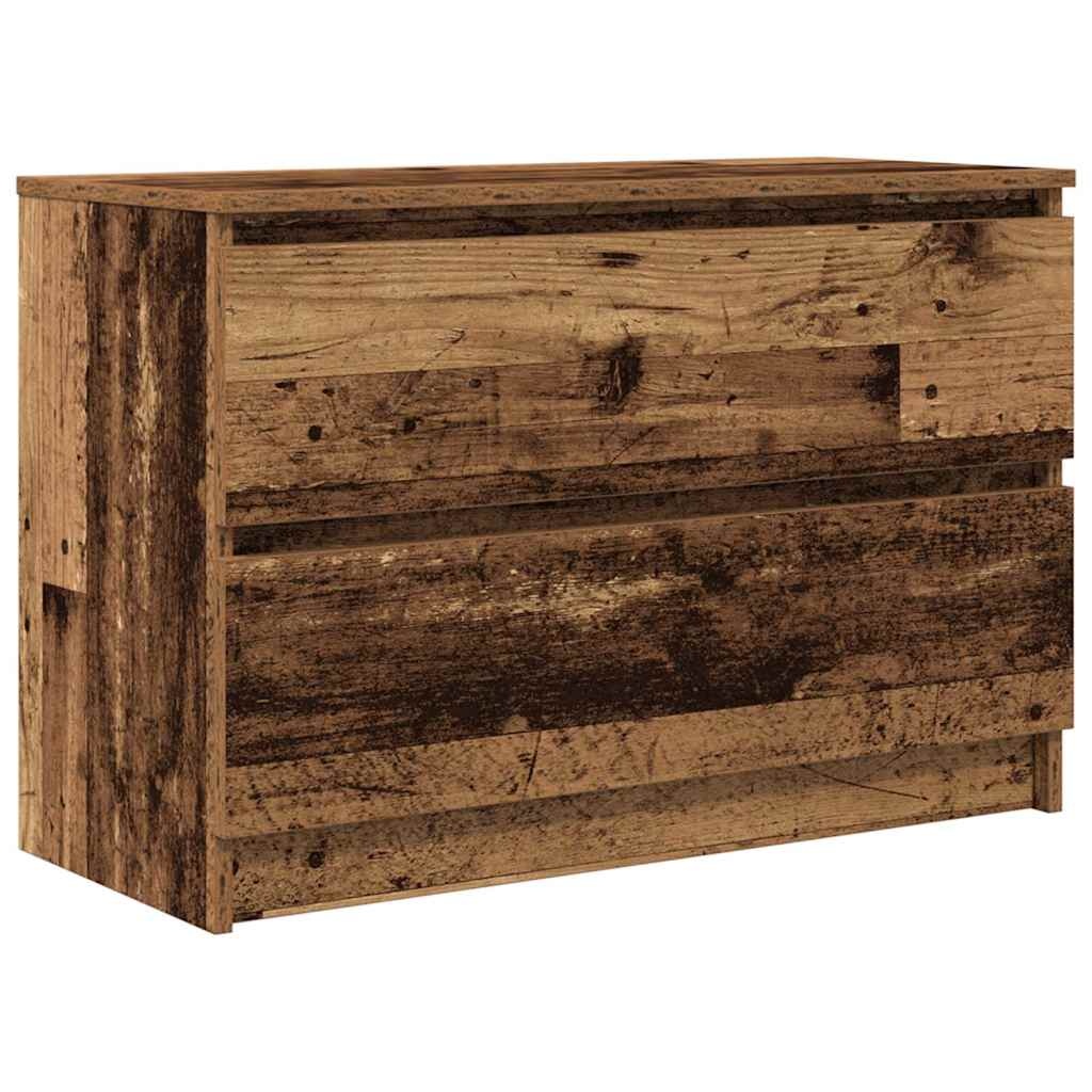 VidaXL Tv-meubel 80x35x54 cm spaanplaat oud hout