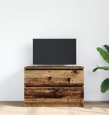 VidaXL Tv-meubel 80x35x54 cm spaanplaat oud hout