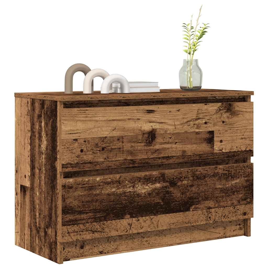VidaXL Tv-meubel 80x35x54 cm spaanplaat oud hout