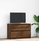 VidaXL Tv-meubel 80x35x54 cm spaanplaat bruin eikenkleurig