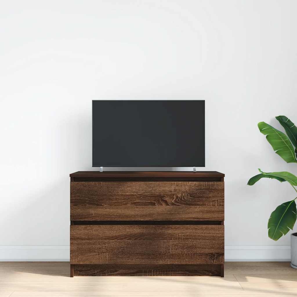 VidaXL Tv-meubel 80x35x54 cm spaanplaat bruin eikenkleurig