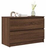 VidaXL Tv-meubel 80x35x54 cm spaanplaat bruin eikenkleurig