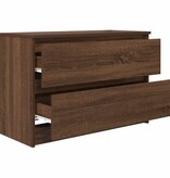 VidaXL Tv-meubel 80x35x54 cm spaanplaat bruin eikenkleurig