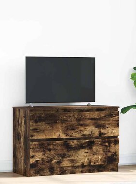 VidaXL Tv-meubel 80x35x54 cm spaanplaat gerookt eikenkleurig