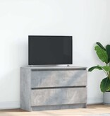 VidaXL Tv-meubel 80x35x54 cm spaanplaat betongrijs