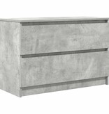 VidaXL Tv-meubel 80x35x54 cm spaanplaat betongrijs