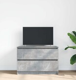 VidaXL Tv-meubel 80x35x54 cm spaanplaat betongrijs