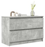 VidaXL Tv-meubel 80x35x54 cm spaanplaat betongrijs