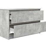 VidaXL Tv-meubel 80x35x54 cm spaanplaat betongrijs