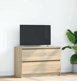 VidaXL Tv-meubel 80x35x54 cm spaanplaat sonoma eikenkleurig