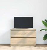 VidaXL Tv-meubel 80x35x54 cm spaanplaat sonoma eikenkleurig
