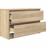 VidaXL Tv-meubel 80x35x54 cm spaanplaat sonoma eikenkleurig