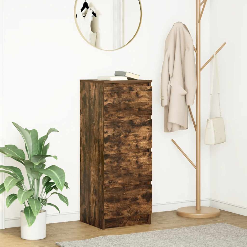 VidaXL Dressoir 37,5x35x99 cm spaanplaat gerookt eikenkleurig