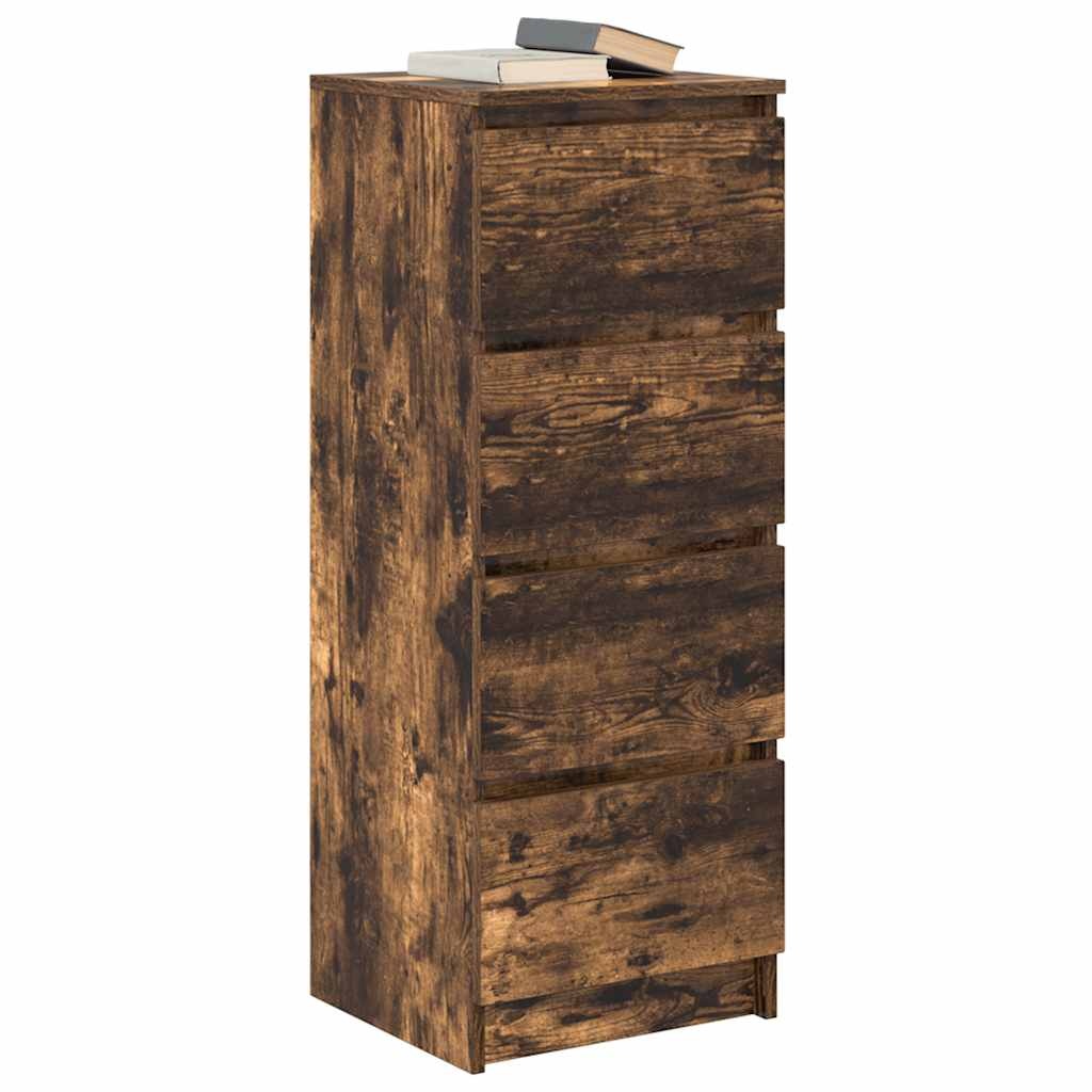 VidaXL Dressoir 37,5x35x99 cm spaanplaat gerookt eikenkleurig
