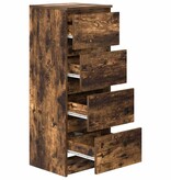 VidaXL Dressoir 37,5x35x99 cm spaanplaat gerookt eikenkleurig