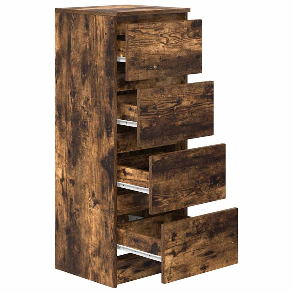 VidaXL Dressoir 37,5x35x99 cm spaanplaat gerookt eikenkleurig