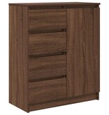 VidaXL Dressoir met lades 71x35x84 cm spaanplaat bruin eikenkleurig