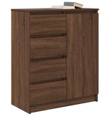 VidaXL Dressoir met lades 71x35x84 cm spaanplaat bruin eikenkleurig