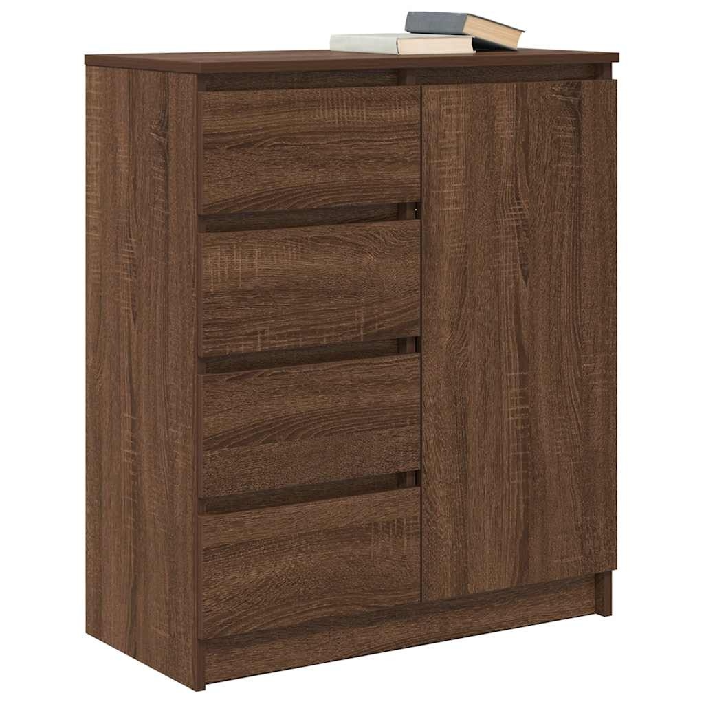 VidaXL Dressoir met lades 71x35x84 cm spaanplaat bruin eikenkleurig