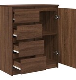 VidaXL Dressoir met lades 71x35x84 cm spaanplaat bruin eikenkleurig
