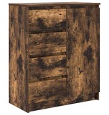 VidaXL Dressoir met lades 71x35x84 cm spaanplaat gerookt eiken