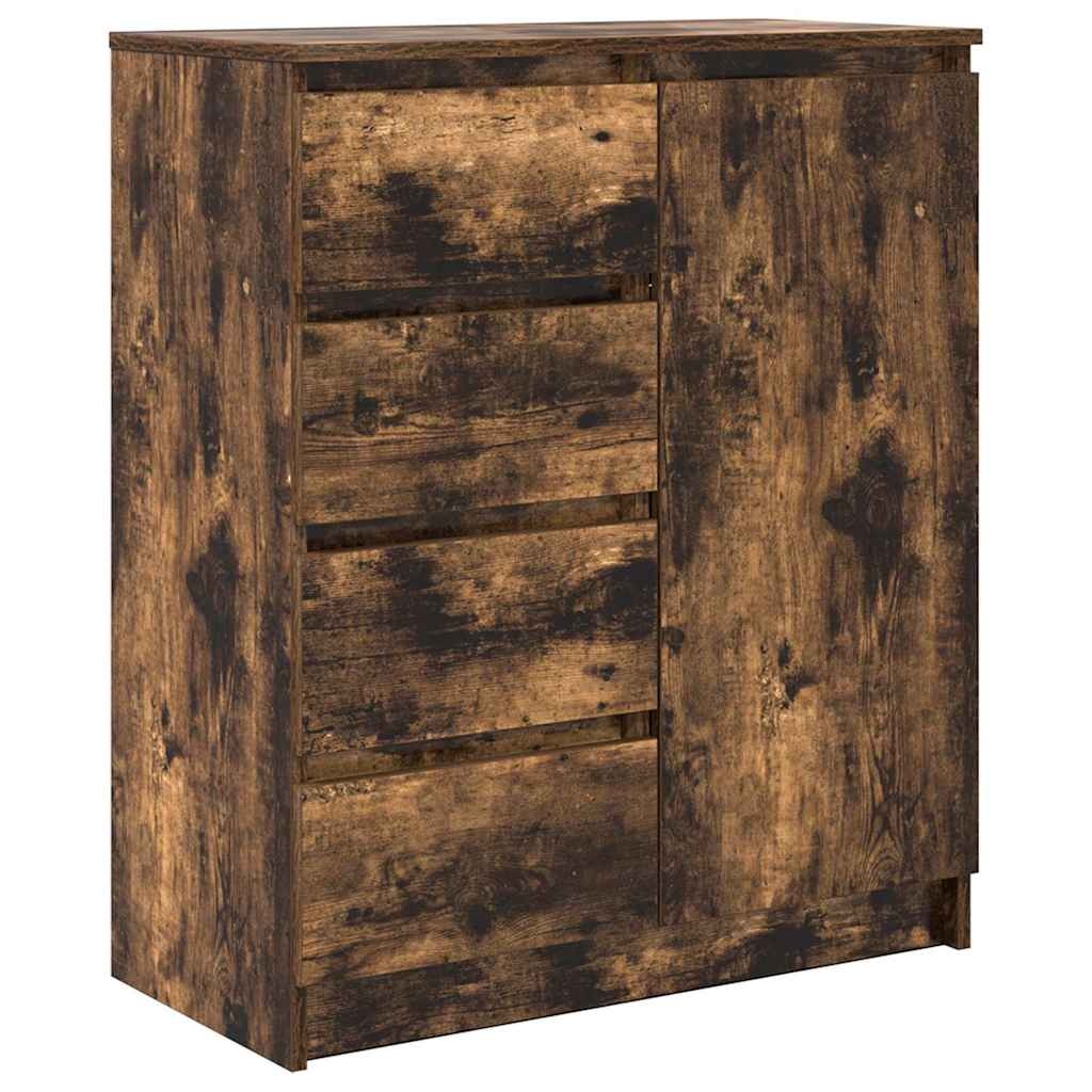 VidaXL Dressoir met lades 71x35x84 cm spaanplaat gerookt eiken