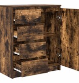 VidaXL Dressoir met lades 71x35x84 cm spaanplaat gerookt eiken