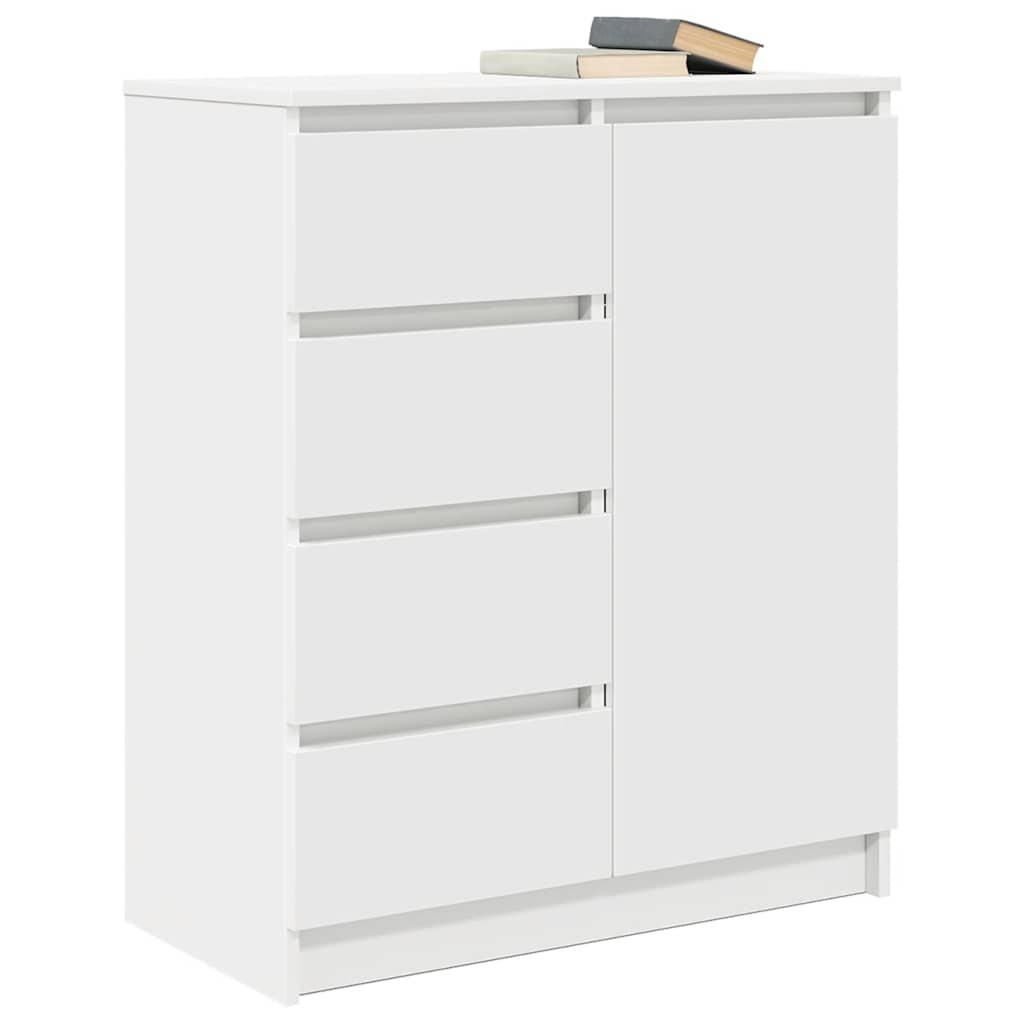 VidaXL Dressoir met lades 71x35x84 cm spaanplaat wit