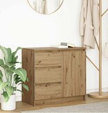 VidaXL Dressoir lade 71x35x65 cm spaanplaat artisanaal eikenkleurig
