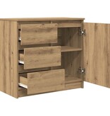VidaXL Dressoir lade 71x35x65 cm spaanplaat artisanaal eikenkleurig