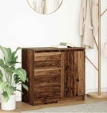 VidaXL Dressoir met lade 71x35x65 cm spaanplaat oud hout