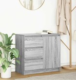 VidaXL Dressoir met lade 71x35x65 cm spaanplaat grijs Sonoma