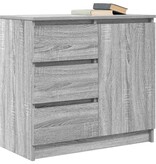 VidaXL Dressoir met lade 71x35x65 cm spaanplaat grijs Sonoma