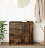 VidaXL Dressoir met lade 71x35x65 cm spaanplaat gerookt eikenkleurig