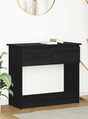 VidaXL Wandtafel met lades 85,5x38,5x74,5 cm zwart