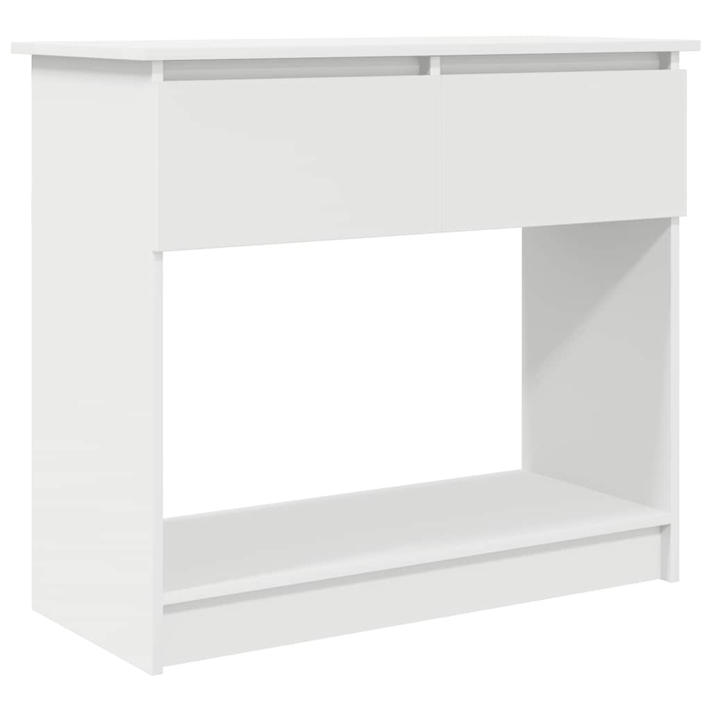 VidaXL Wandtafel met lades 85,5x38,5x74,5 cm wit