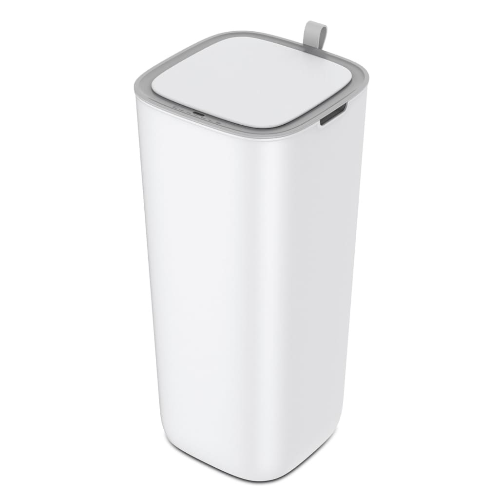 VidaXL Afvalbak met sensor Morandi 30 L wit