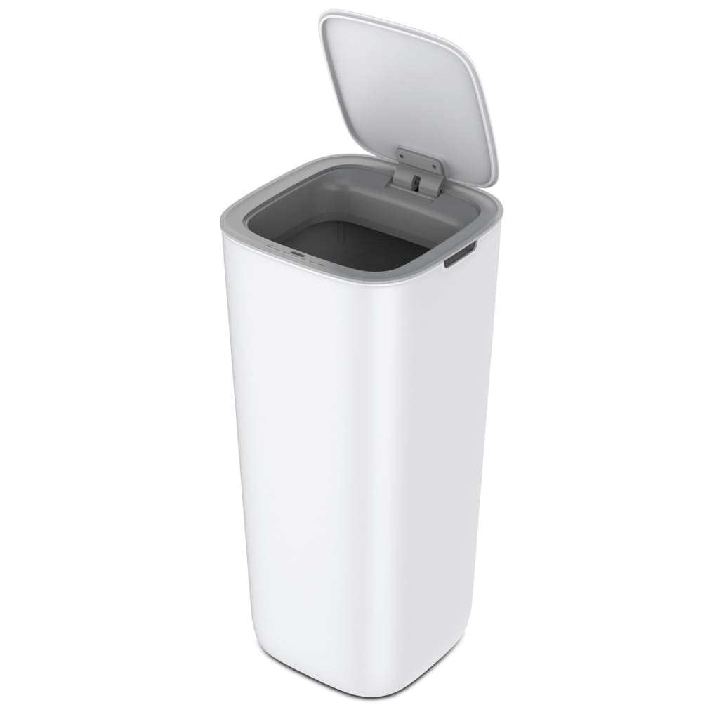 VidaXL Afvalbak met sensor Morandi 30 L wit