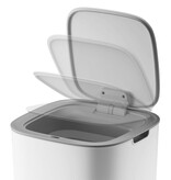 VidaXL Afvalbak met sensor Morandi 30 L wit