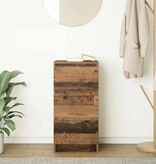 VidaXL Dressoir 37,5x35x76 cm bewerkt hout oud houtkleurig