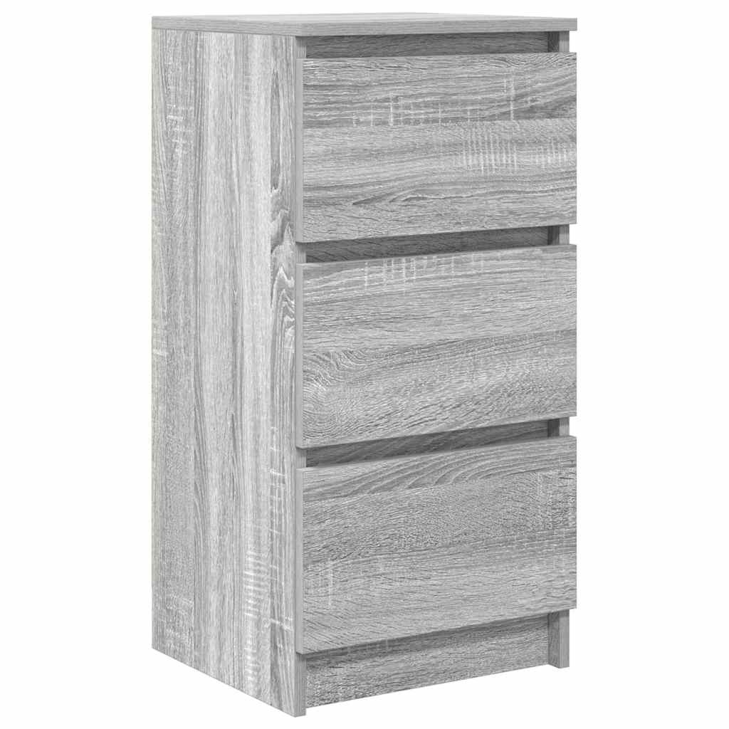 VidaXL Dressoir 37,5x35x76 cm bewerkt hout grijs sonoma eikenkleurig
