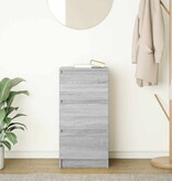 VidaXL Dressoir 37,5x35x76 cm bewerkt hout grijs sonoma eikenkleurig