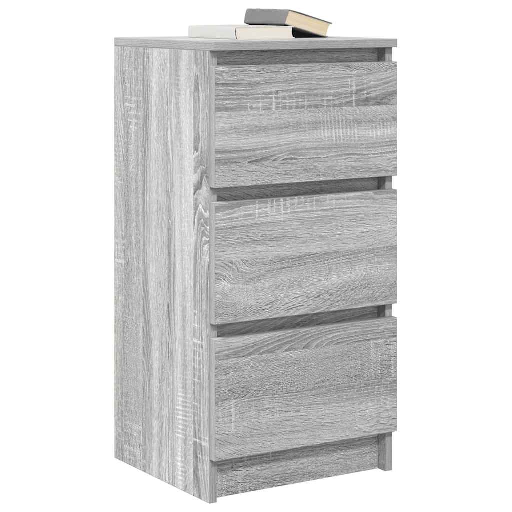 VidaXL Dressoir 37,5x35x76 cm bewerkt hout grijs sonoma eikenkleurig