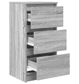 VidaXL Dressoir 37,5x35x76 cm bewerkt hout grijs sonoma eikenkleurig