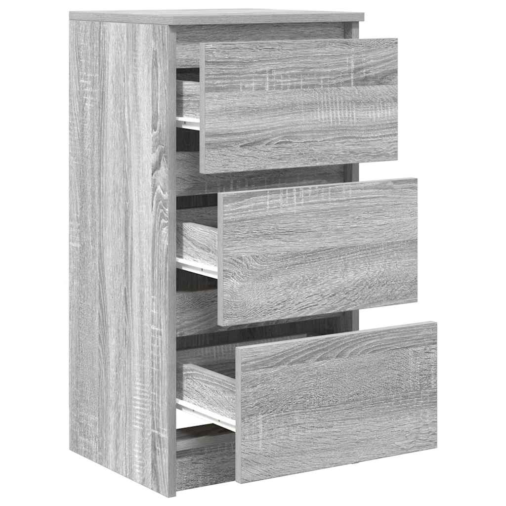 VidaXL Dressoir 37,5x35x76 cm bewerkt hout grijs sonoma eikenkleurig