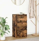 VidaXL Dressoir 37,5x35x76 cm bewerkt hout gerookt eikenkleurig